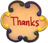 Nothing says 'Thank you' like cookies