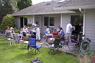 BBQ outside in Vancouver