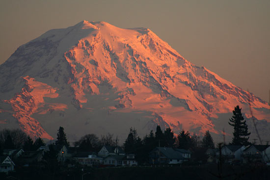 Colorful Mt. Rainier