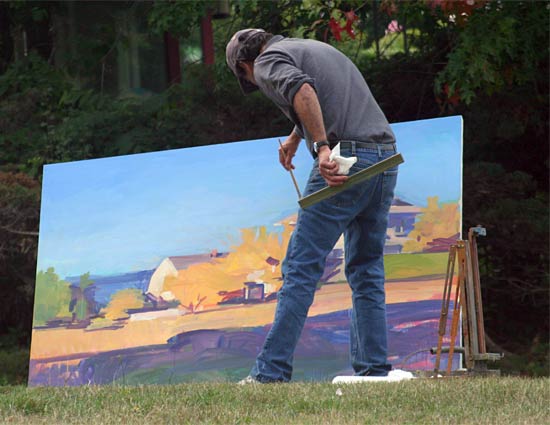 Outdoor painting on Union