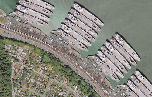 You docked by battleship!